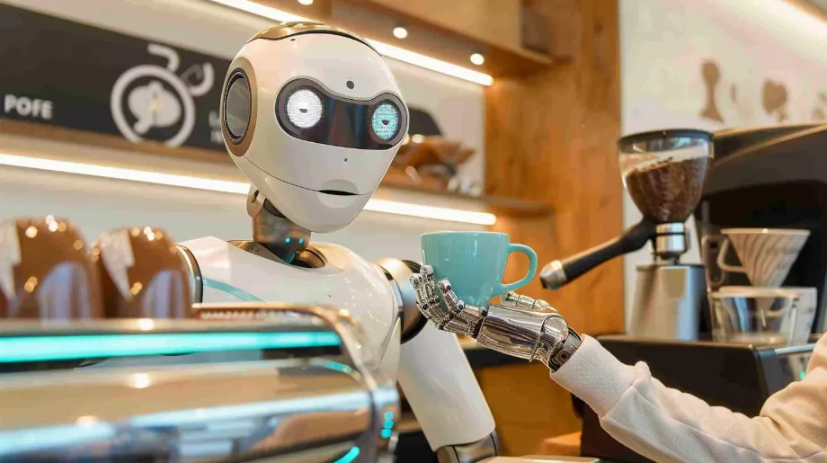 Pour beaucoup, voir des robots dans les cafés ou les entreprises peut surprendre, mais derrière cela se cache peut-être une main-d’œuvre concernée. (Informations sur l'image illustrative)