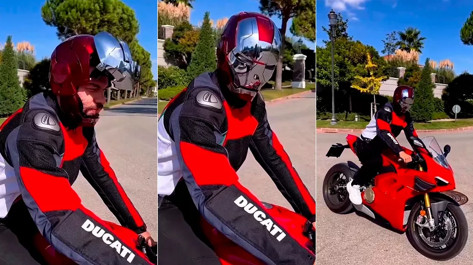 Ce casque est destiné aux motocyclistes mais n'importe qui peut y accéder et découvrir de quoi il s'agit. (Photo : Infobae)