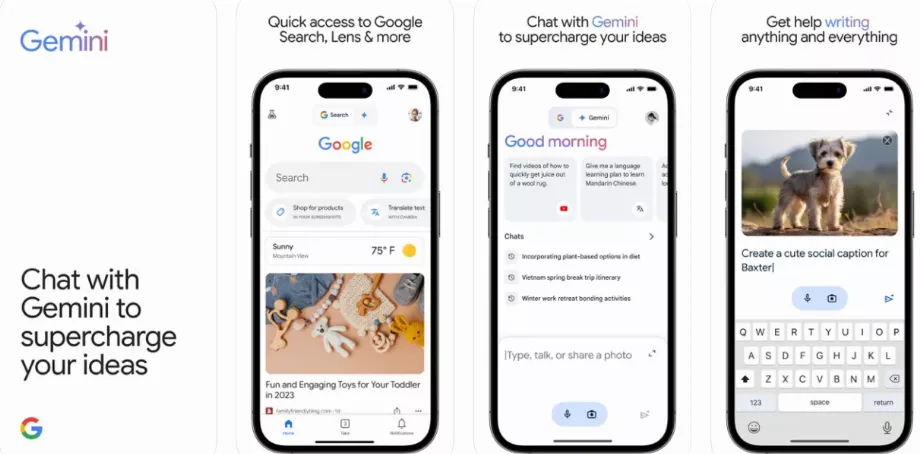 Gemini est disponible sur les versions Android 10 et ultérieures. (Magasin d'applications)