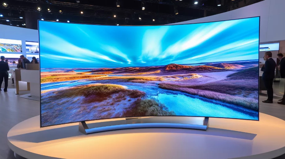 Les téléviseurs intégrant un processeur avec réseaux de neurones sont capables d'adapter n'importe quel contenu à une meilleure résolution jusqu'à 8K ou 4K. (Informations sur l'image illustrative)