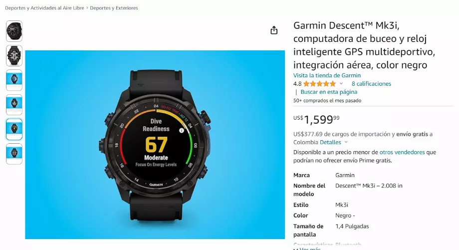 Cette montre a été conçue spécialement pour les plongeurs. (Amazone)