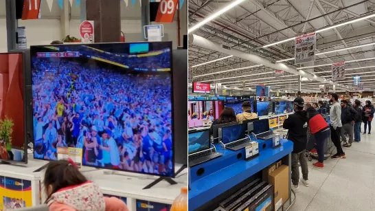 Ils répétaient la finale de la Coupe du Monde 2022 dans un supermarché et les réactions ont été surprenantes sur les réseaux