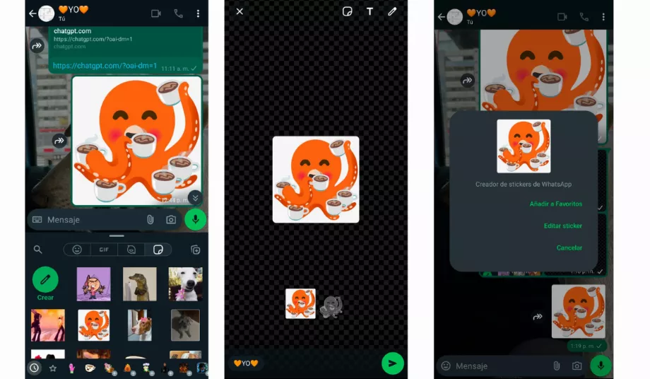 Vous devez enregistrer l'image emoji dans votre galerie. (Google/WhatsApp)