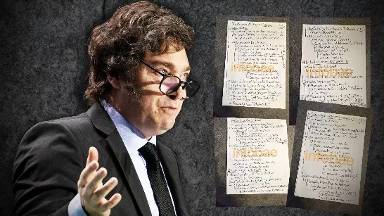 Exclusif : les notes manuscrites que Javier Milei utilisera dans sa classe ouvertes aux étudiants de Stanford