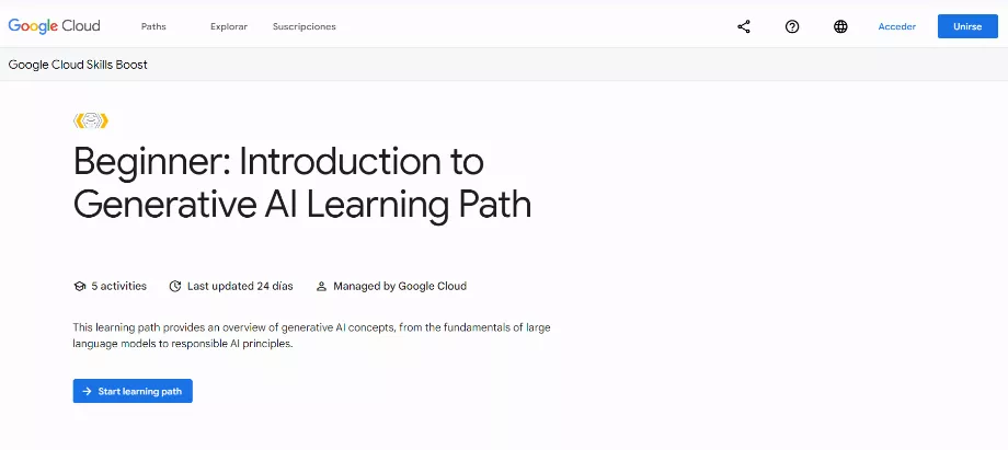 Pensez à vous connecter à votre compte Google pour démarrer les ateliers. (Google Cloud)