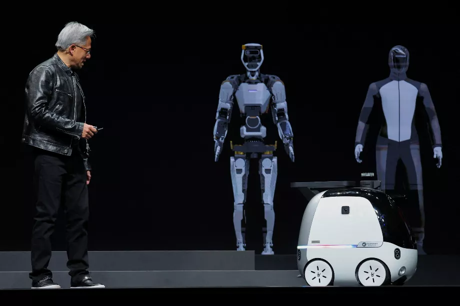 Nvidia est connu pour développer des robots alimentés par l'intelligence artificielle. (Photo : REUTERS/Ann Wang)