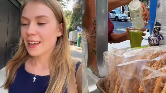 La Russe est excitée lorsqu'elle voit des stands de jus de fruits dans les rues de Mexique : "Je suis très heureuse"
