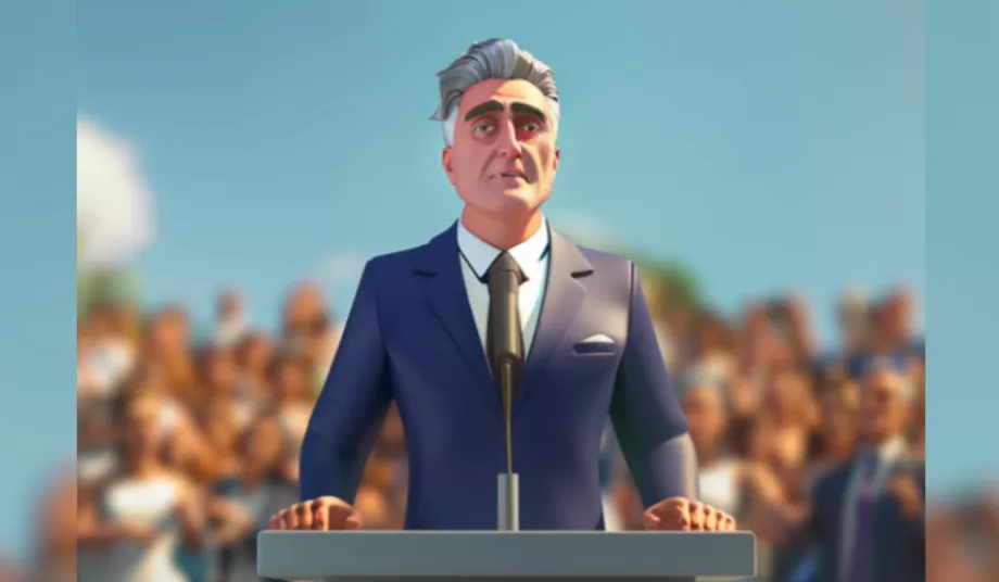 L'homme politique créé avec l'IA pourra recevoir plus de 10 000 demandes et y répondre en temps réel. (IA Steve)