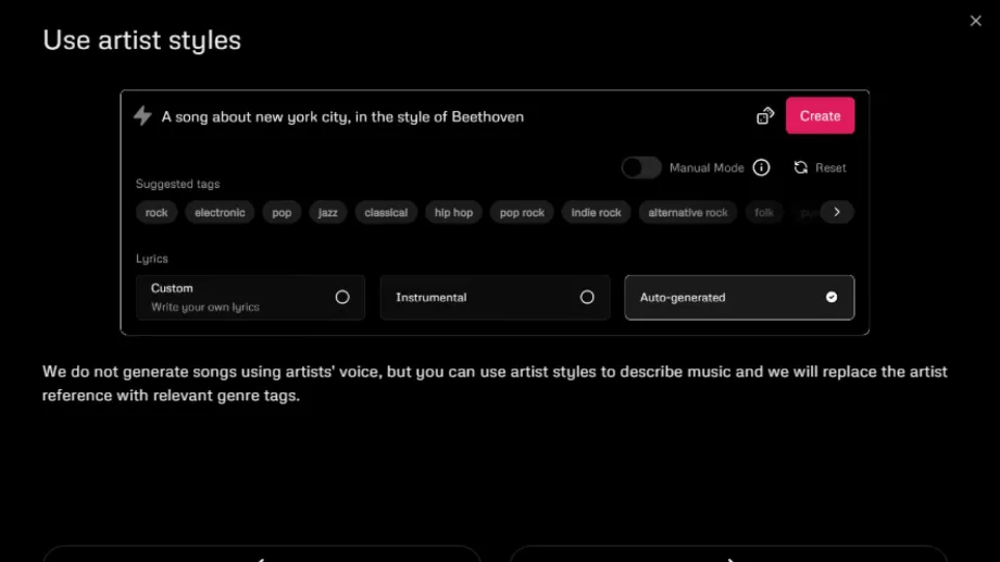 Interface audio.