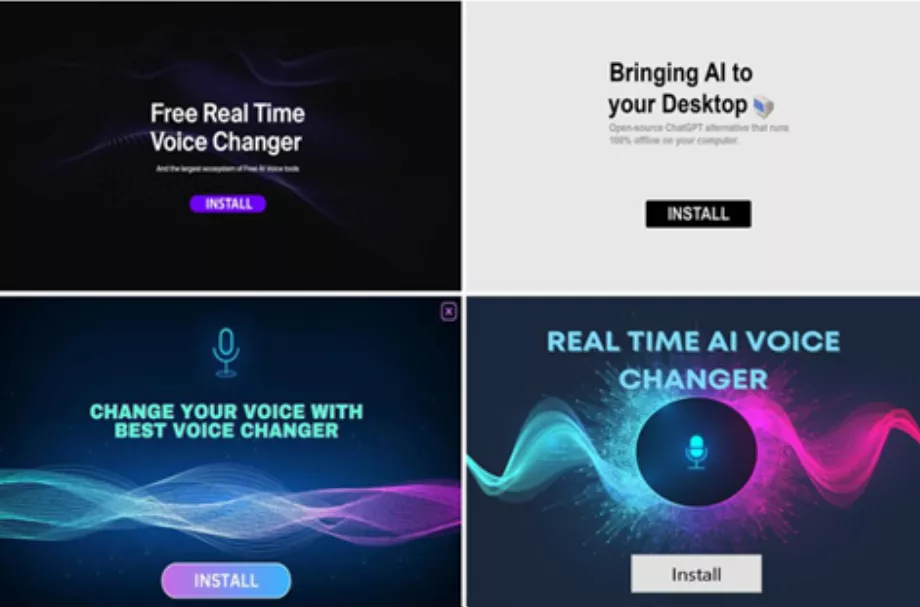 L'application prétendait utiliser l'intelligence artificielle pour attirer les utilisateurs. (Kaspersky)