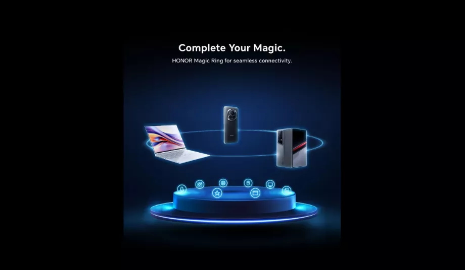 Le Magic Ring de HONOR facilite le partage de fichiers entre les appareils de la marque. (Instagram : honorglobal)