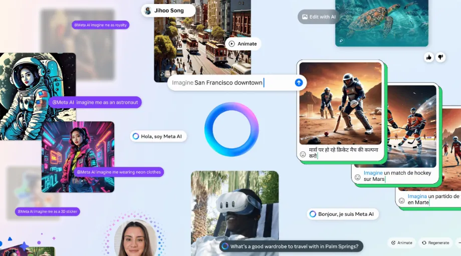 Meta AI intègre la technologie de Llama 3.1. (Meta AI)
