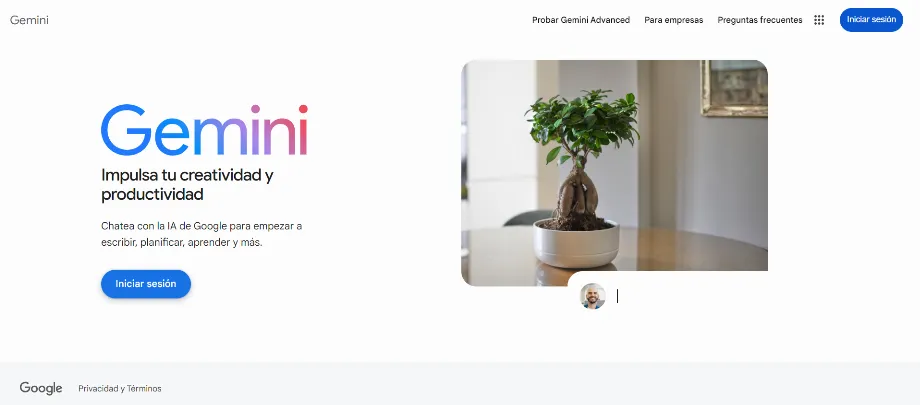 Gemini permet l'accès avec un compte Google personnel. (Gemini)
