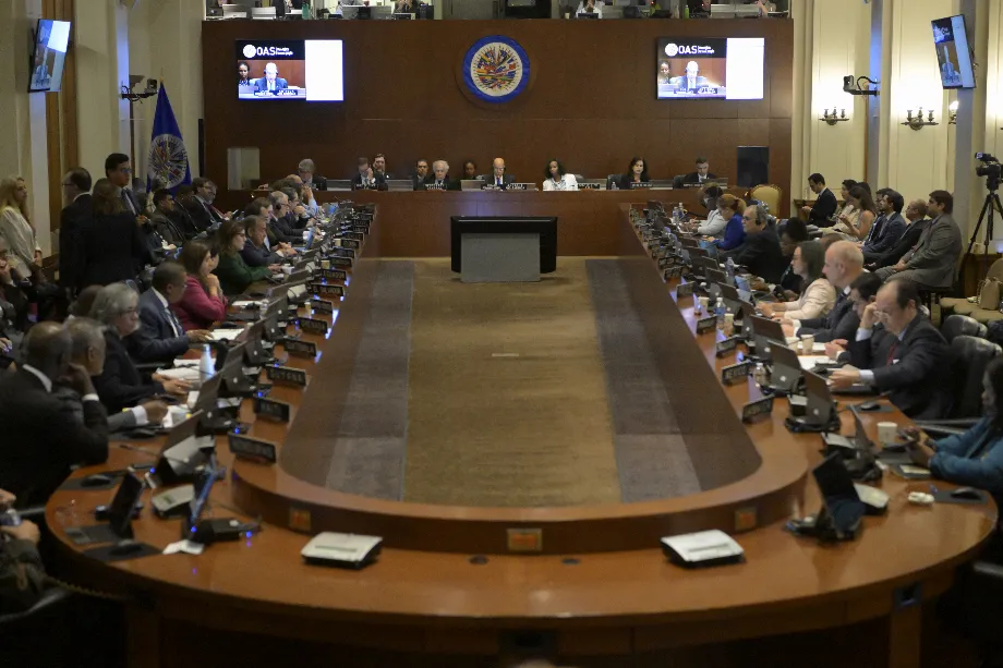 L'OEA célébrera une réunion extraordinaire pour aborder la grave crise au Venezuela après la fraude électorale du 28J (EFE/ Lenin Nolly)