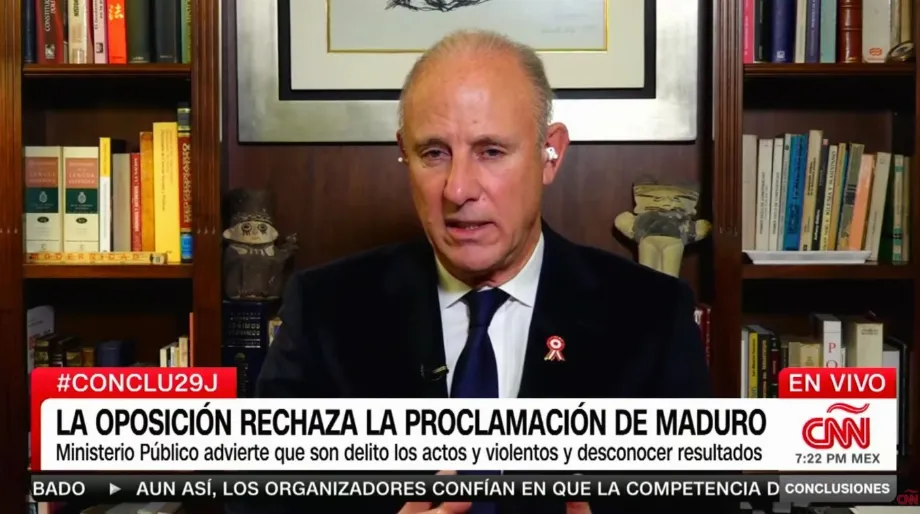 Javier González-Olaechea sur la fin des relations diplomatiques avec le Venezuela. Capture : CNN en espagnol)