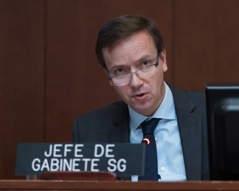 Gonzalo Koncke, Chef de Cabinet du Bureau du Secrétaire Général de l'Organisation des États Américains (OEA)