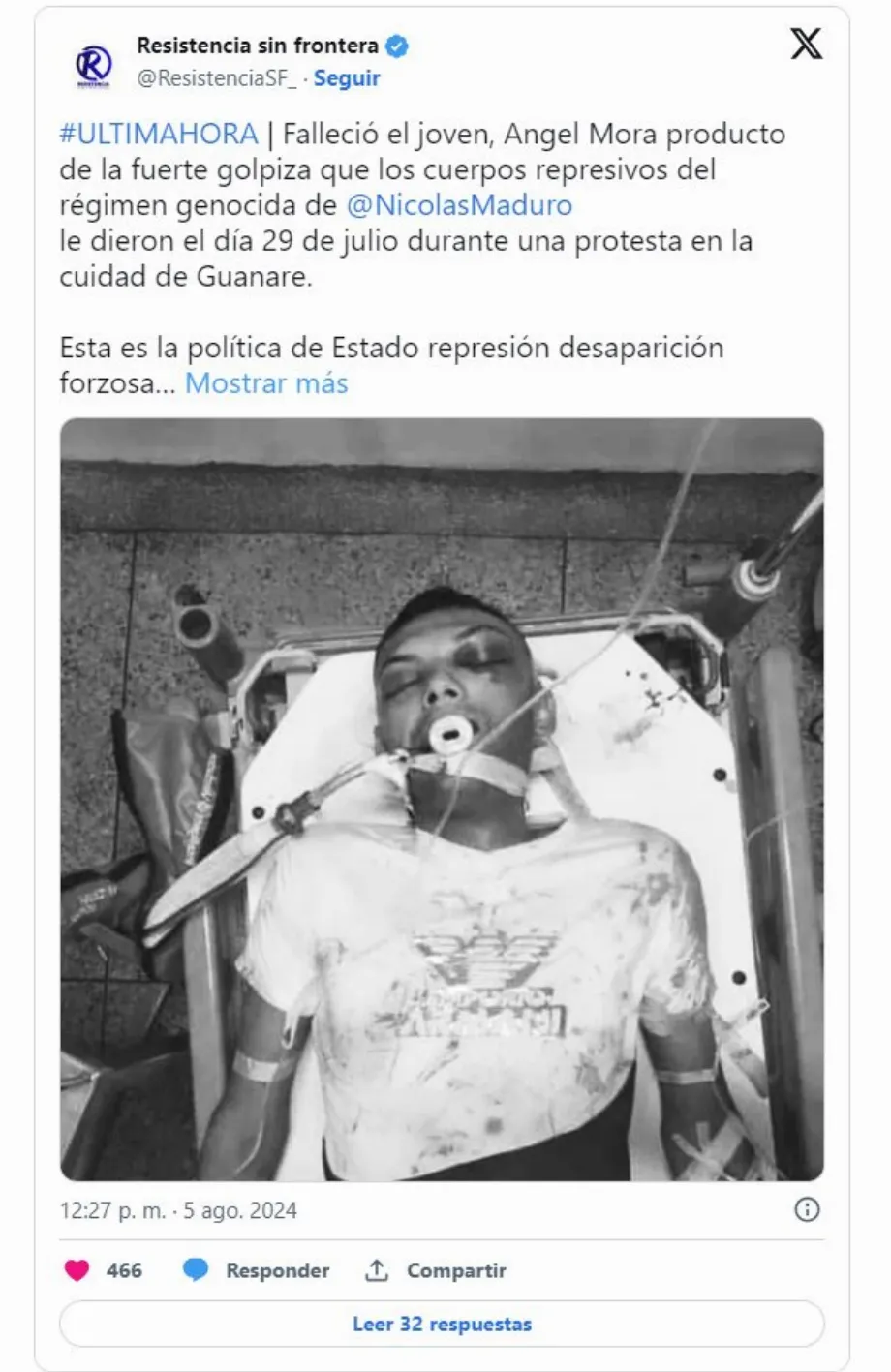 Ángel Mora (Résistance sans Frontière sur X)