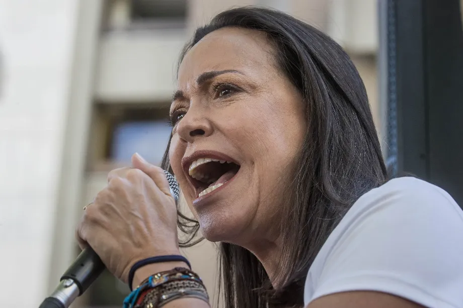 Photo de fichier de l'opposante vénézuélienne María Corina Machado (EFE/ Miguel Gutiérrez)