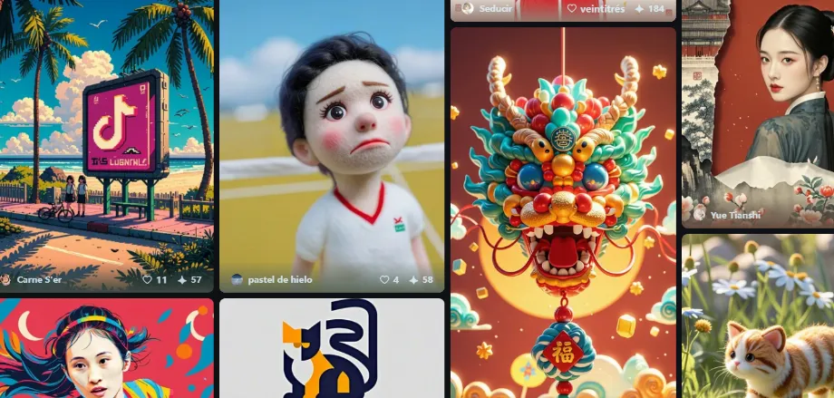 Voici à quoi ressemble le générateur d'IA sur le site Web officiel. (Photo: jimeng.jianying)