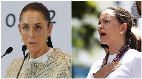 María Corina Manchado demande à Claudia Sheinbaum de soutenir l'appel pour que Nicolás Maduro reconnaisse sa défaite.