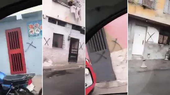 Persecution in Venezuela: the Chavista dictatorship marks the homes of opponents in a popular neighborhood of Caracas.