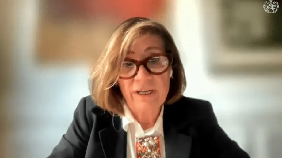 Patricia Tappatá, lors de la présentation de l'un des rapports de la mission (Archives)