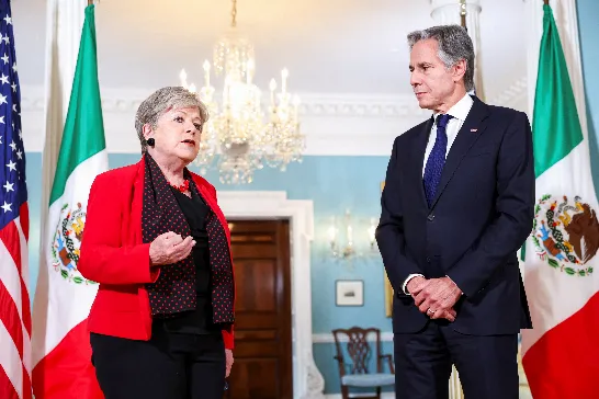 Antony Blinken a abordé avec la chancelière du Mexique la crise au Venezuela en raison du refus du régime de Nicolás Maduro de publier les procès-verbaux électoraux.