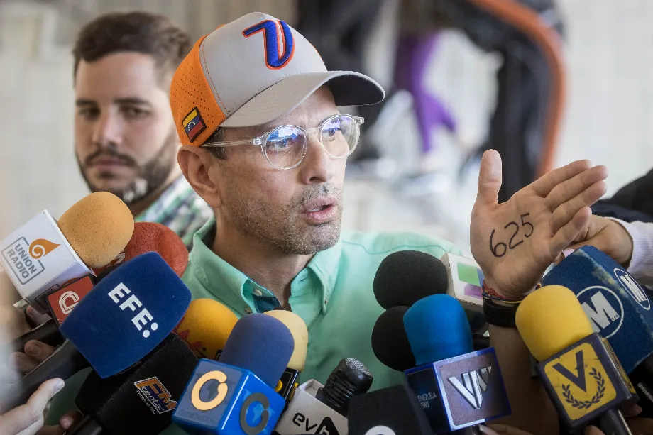 L'opposant vénézuélien Henrique Capriles (EFE/ Miguel Gutiérrez)