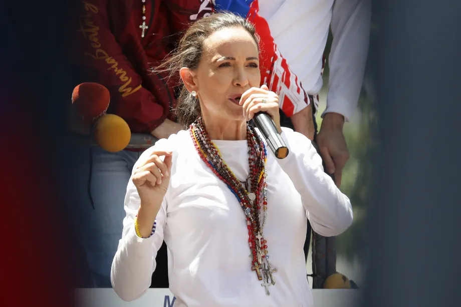Le mouvement “Femmes pour la démocratie” a gagné en notoriété avec sa récente vidéo dans laquelle des femmes influentes de Colombie expriment leur soutien à María Corina Machado - crédit Ronald Peña R./EFE 