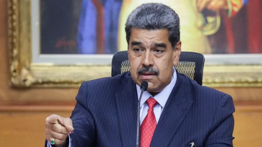 Photo d'archive du président du Venezuela, Nicolás Maduro, lors d'une conférence de presse au Palais de Miraflores à Caracas (Venezuela). EFE/ Ronald Peña R.