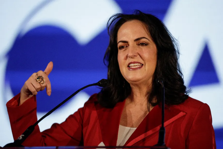 La congressiste s'en est prise au président Petro et à Maduro pour avoir promu le socialisme dans la région - crédit Luis Cortes/Reuters