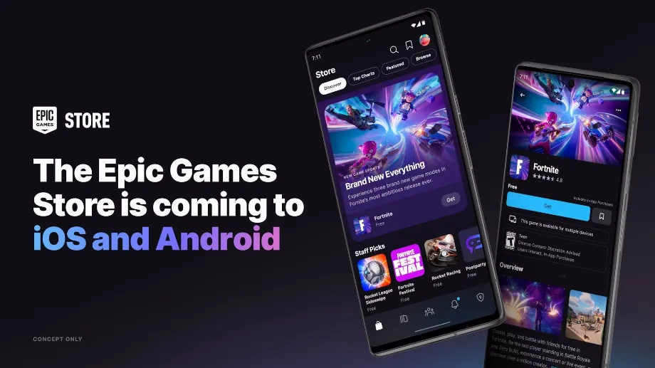 iPhone permet d'installer d'autres magasins d'applications et cela aide les utilisateurs à améliorer leur interaction avec le téléphone. (EPIC GAMES) 
