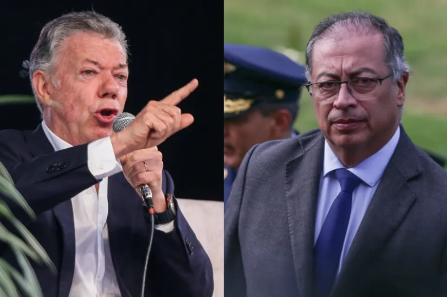 L'ancien président Juan Manuel Santos a déclaré que le président Gustavo Petro devrait soutenir une transition au Venezuela - crédit Catalina Olaya/Colprensa
