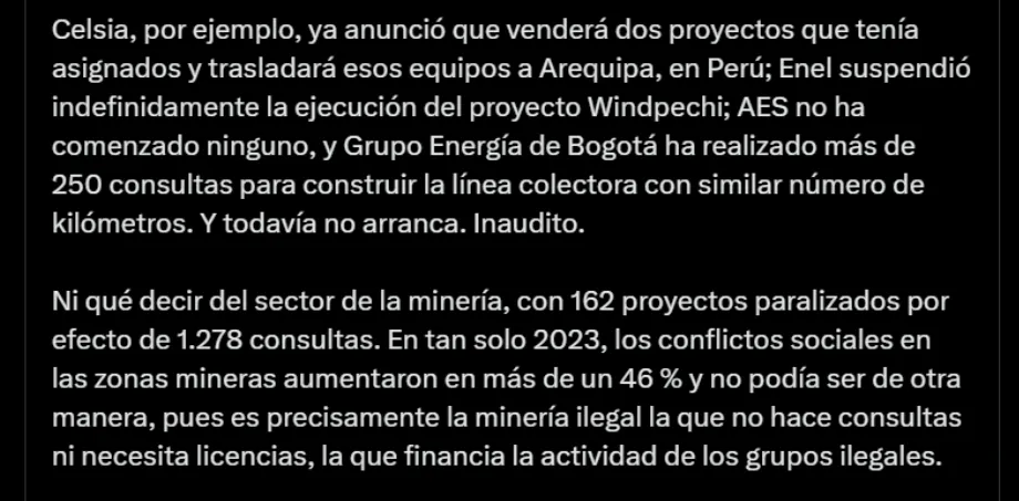 Germán Vargas Lleras sur l'accord national proposé par le président Gustavo Petro - crédit @German_Vargas/X