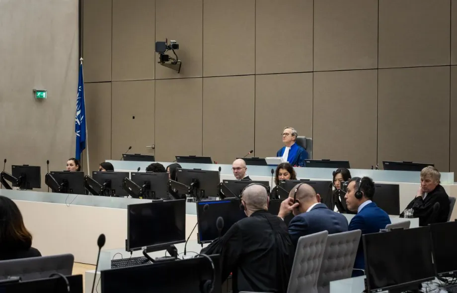 Photo de la Cour pénale internationale lors des dernières audiences concernant le cas Venezuela