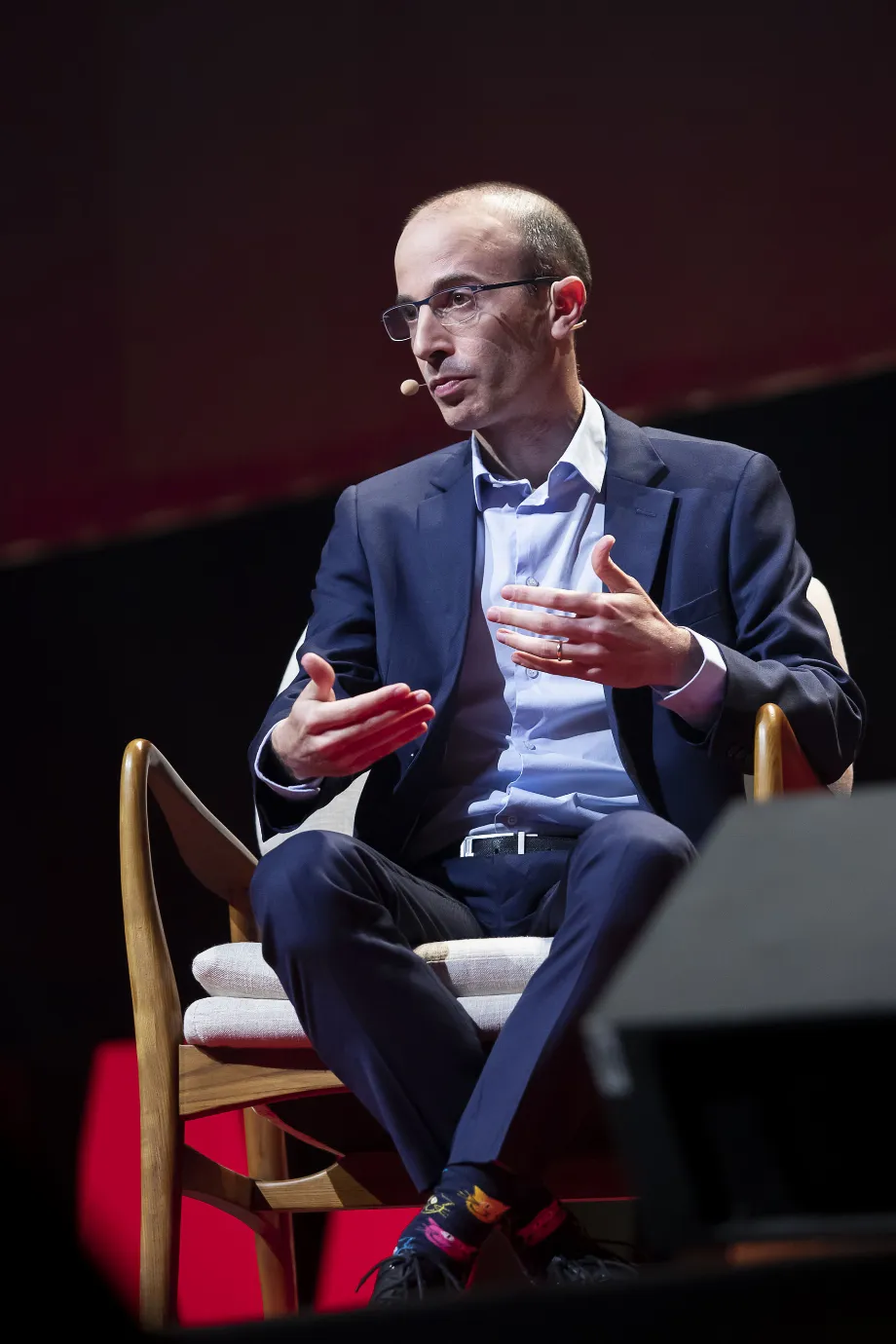 Harari suggère d'interdire les bots qui se font passer pour des humains (KRISTOF VAN ACCOM/Belga/Sipa USA)
