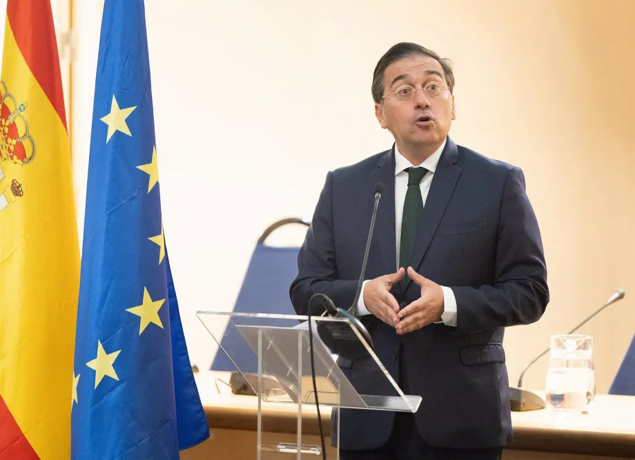 Le ministre des Affaires étrangères, de l'Union européenne et de la Coopération, José Manuel Albares, sur une image d'archive. (Eduardo Parra/Europa Press) 