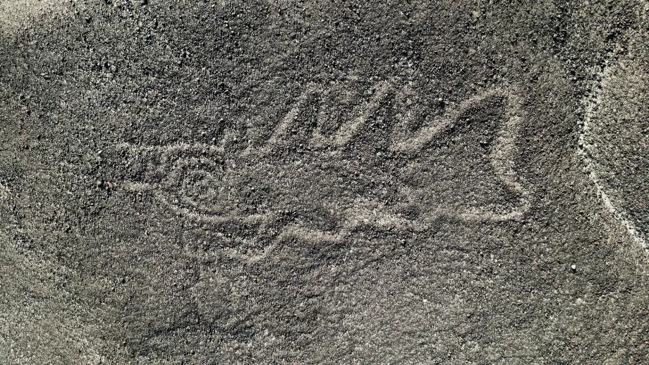 Photographie satellite sans date fournie à EFe par l'Institut Nazca de l'Université de Yamagata au Japon et IBM Research d'une image dans les pampas péruviennes de Nazca (Pérou). EFE/Institut Nazca de l'Université de Yamagata au Japon et IBM Research/