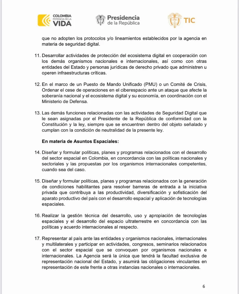 Communiqué sur le Projet de Loi 023, qui vise à créer une agence nationale pour la Cybersécurité - crédit Présidence de la République