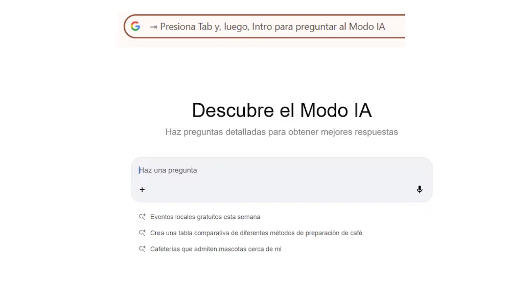 Le Mode IA est conçu