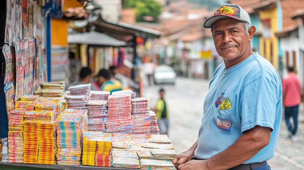 Billets de loterie colombienne avec