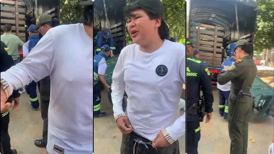 Ce sont les promesses de la mairie de Medellín à un jeune à qui on a confisqué son chariot de fruits lors d'une opération officielle.