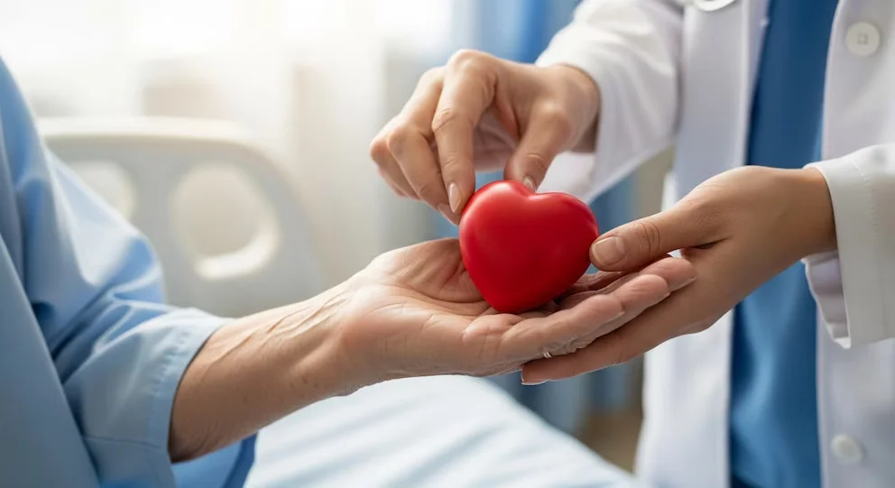 Dans un hôpital, une médecin