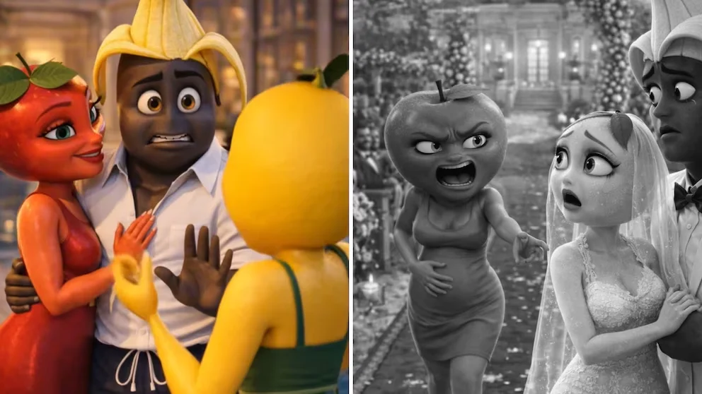 La créatrice Luisa Fernanda W a opté pour un format viral des 'frutinovelas' avec Pipe Bueno - crédit @luisafernandaw/TikTok