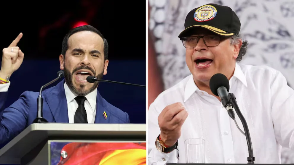 Le président Gustavo Petro ne reconnaît pas Abelardo de la Espriella comme président élu - crédit Luisa Gonzalez/REUTERS - Sergio Reyes/AP