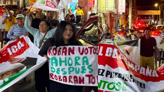 Ensemble pour le Pérou impulse des mobilisations tandis que Keiko Fujimori progresse dans le comptage de l'ONPE : "Assez de fraude".