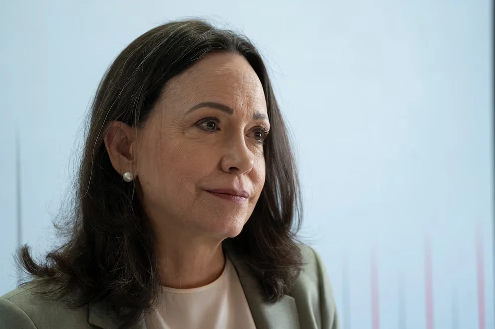 La leader de l'opposition vénézuélienne et lauréate du Prix Nobel de la Paix, María Corina Machado (REUTERS/Danielle Villasana)