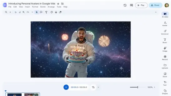 Cette mise à jour de Google te permettra de jouer dans tes propres vidéos avec l'IA.