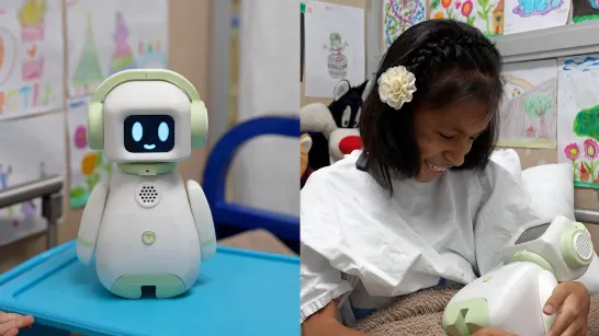 “Shany”, le robot avec IA d'EsSalud qui cherche à réduire l'anxiété et la dépression chez les enfants atteints de cancer.