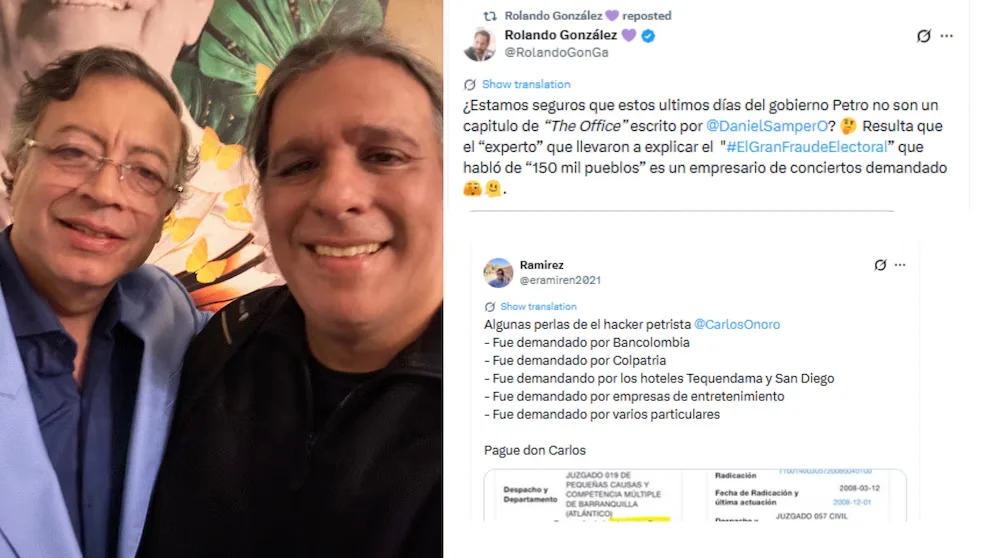 Des dénonciations circulaient sur les réseaux sociaux contre Carlos Oñoro - crédit @eramiren2021/X - @ricflorez/X - @RolandoGonGa/X